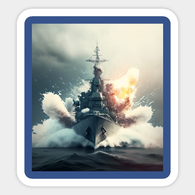 russian war ship Sticker by presstex.ua@gmail.com